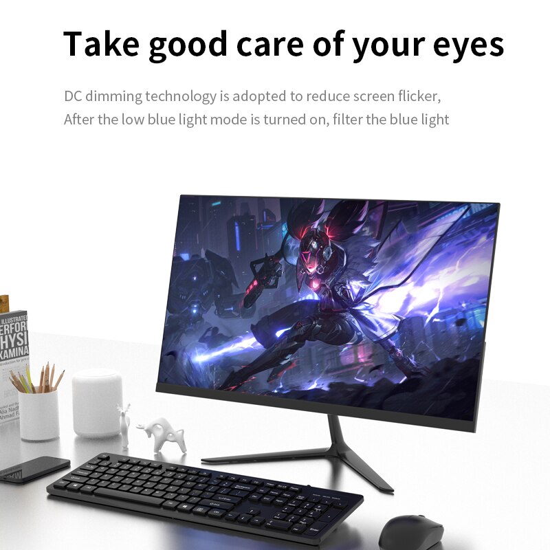 ǻ  24 &27& Ŀ ũ Ŀ 75Hz Ӹ , FHD 1080p LED ÷, LCD ȭ, HDMI VGA,  